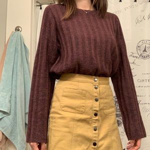 🍁H&M Divided dark red knit sweater